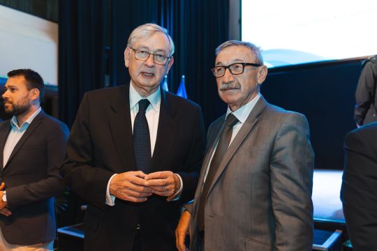 nekdanji predsednik Republike Slovenije Danilo Tuerk ter poveljnik Civilne zaščite in ambasador integritete Srečko Šestan