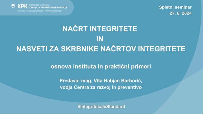 Usposabljanje Nart Integritete Po Zintpk 27 6 2024