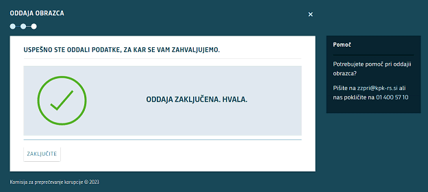 Zzpri Obrazec Posnetek Zaslona