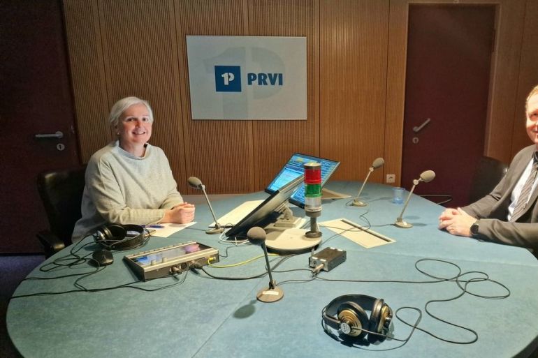 Predsednik Komisije dr. Robert Šumi med gostovanjem