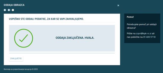 Primer zaslonske slike