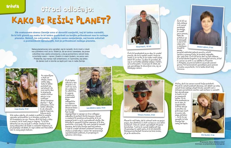 Otroci odločajo: kako bi rešili planet