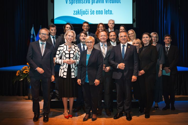 Zbrani visoki gostje na prireditvi