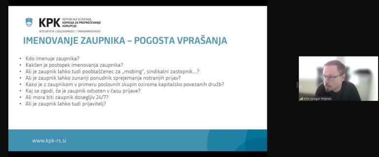 Gregor Pirjevec med usposabljanjem