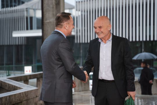 predsednik Komisije dr. Robert Šumi in nekdanji direktor Urada za preprečevanje korupcije Boštjan Penko