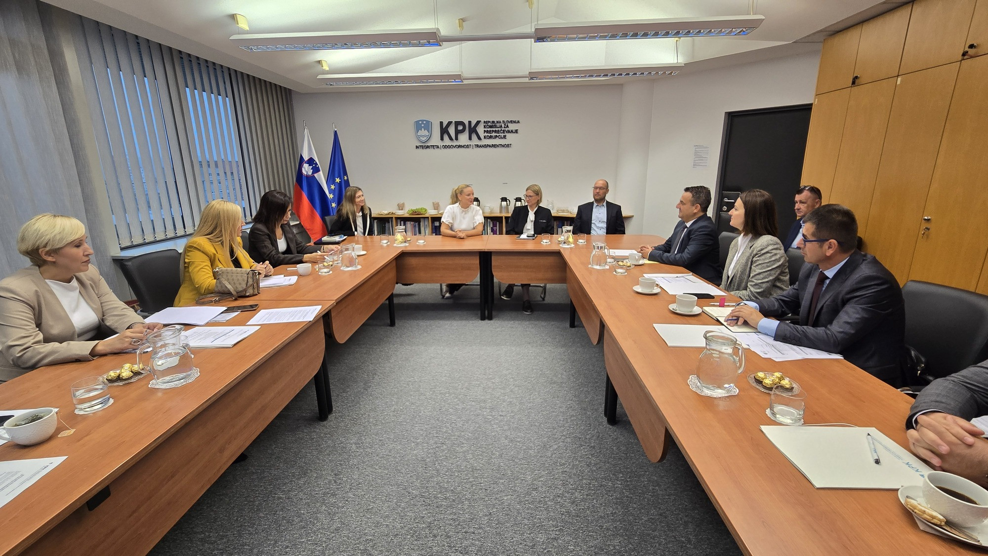 Prvi dan študijskega obiska Državne komisije za preprečevanje korupcije Republike Severne Makedonije